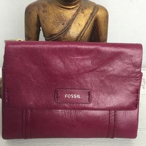 COPY - Fossil Purple Leather Wallet - NWOT